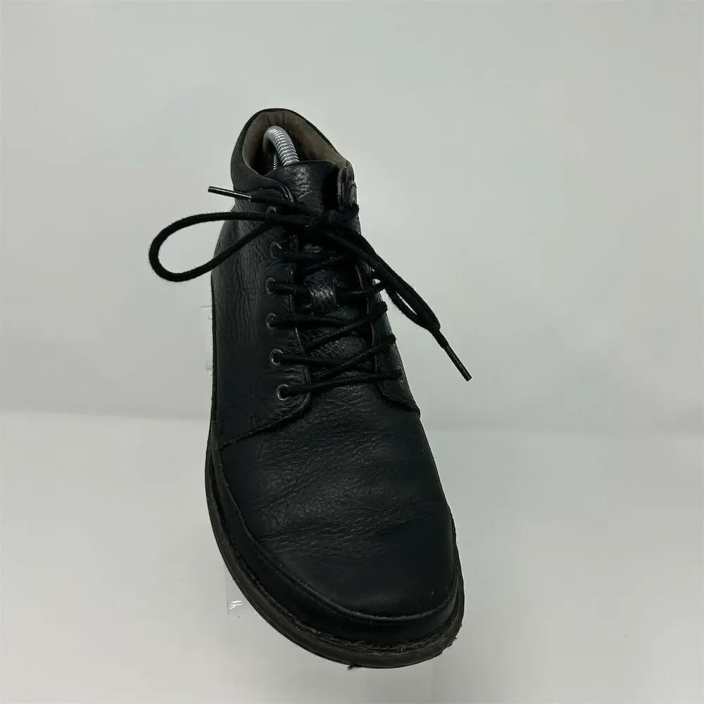 Born Men's Black Leather Chukka Boots Lace-up Ankle Casual Rugged Style Size 9